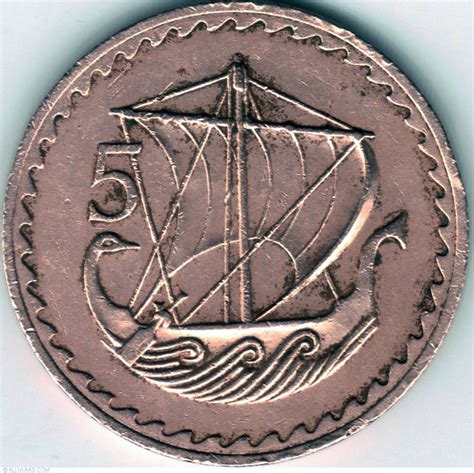 5 Mils 1970 Republic 1960 1980 Cyprus Coin 33777