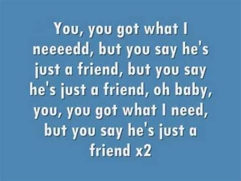 You say he's just a friend. Just a friend (biz markie) | Me too lyrics, Biz markie ...
