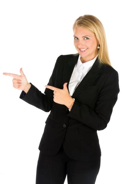 Business Woman Pointing Free Stock Photo Public Domain