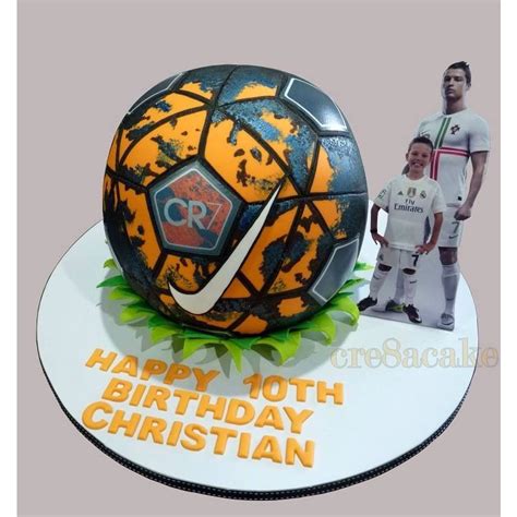 Christiano Ronaldo Soccer Ball Cake Sports Themed Cakes Soccer Ball