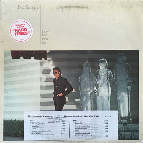 Boz Scaggs Down Two Then Left 1977 Vinyl Discogs
