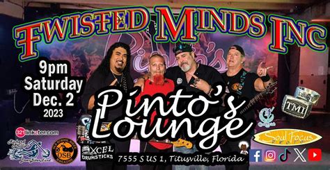 Get Twisted With Tmi Pintos Lounge Titusville December 2 To
