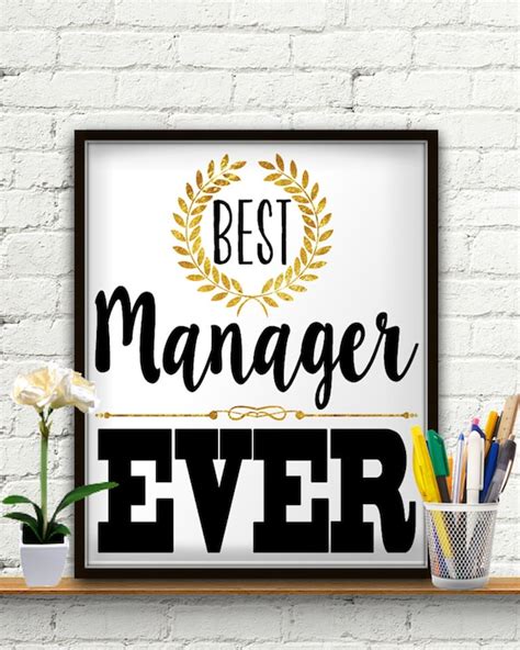 Best Manager Ever Manager Gifts Manager Project Manager | Etsy