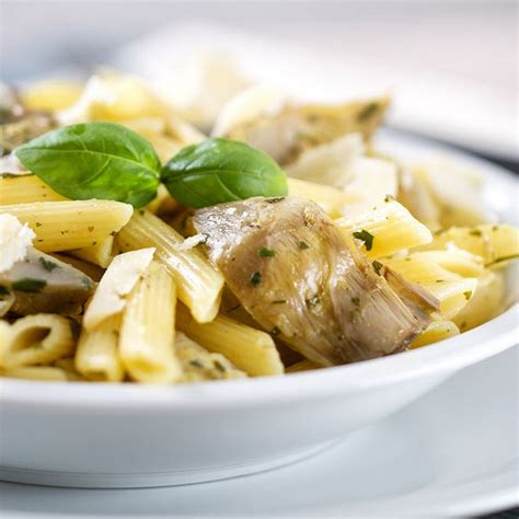 Penne aux artichauts et parmesan
