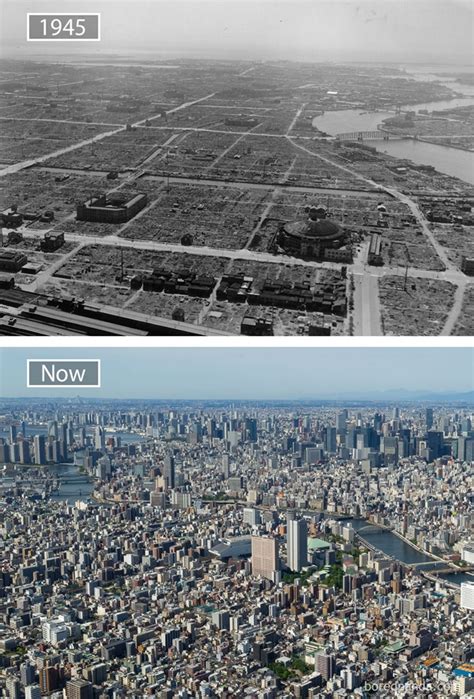Antes E Depois Mostrando Como Cidades Famosas Mudaram Muito O