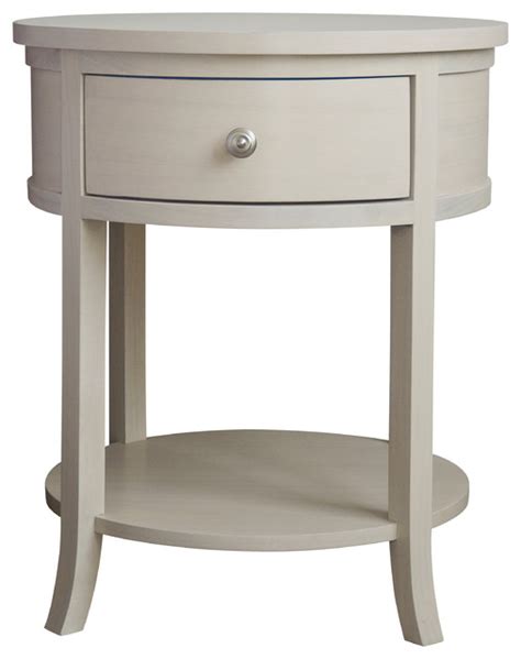 Nightstand lovely metal and glass nightstand about remodel. Carlisle Round Bedside Table - Transitional - Nightstands ...