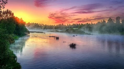 River Sunrise Wallpapers Top Free River Sunrise Backgrounds