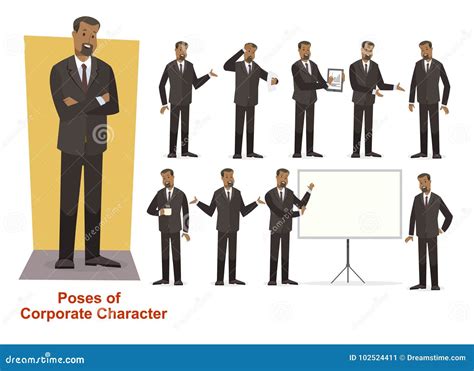 Group Of Business And Corporate Character Stock Illustration