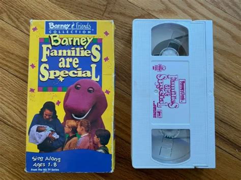 Barney And Friends Families Are Special Vhs Sing Along 1299 Picclick