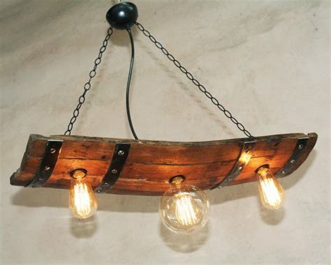 Rustic Ceiling Lights Wine Barrel With 3 Lights In 2020