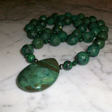 Chrysocolla Malachite And Azurite Natural Stone And Crystal Etsy