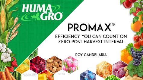 Huma Gro Organic Promax Efficient Zero Post Harvest On Vimeo