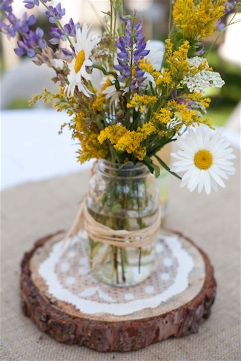 Rustic wedding table decorations with rustic wooden planters, boxes and slabs. It should be exactly as you want because...It's Your Party ...