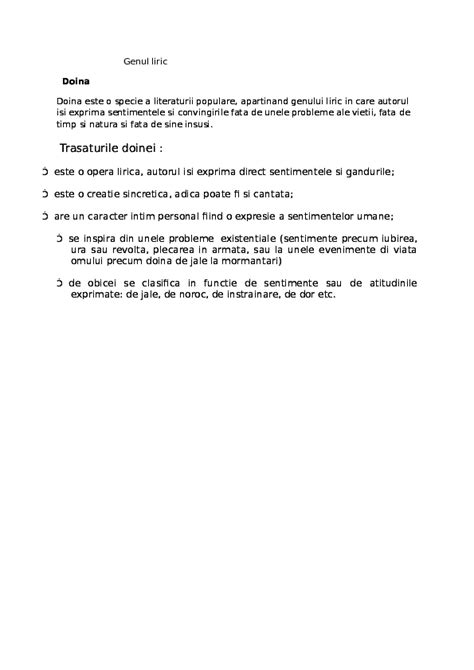 In primul rand modul de expunere specific este naratiunea subiectivă/obiectiva si imbina armonios cu descrierea minima: Model Apartenenta La Genul Liric