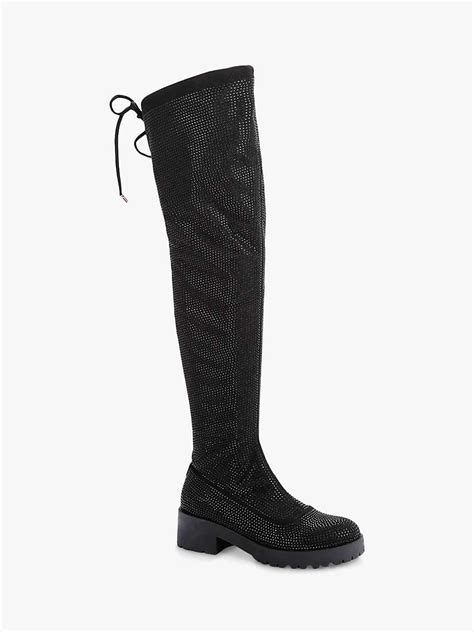 Carvela Tammy Over The Knee Boots Black At John Lewis And Partners