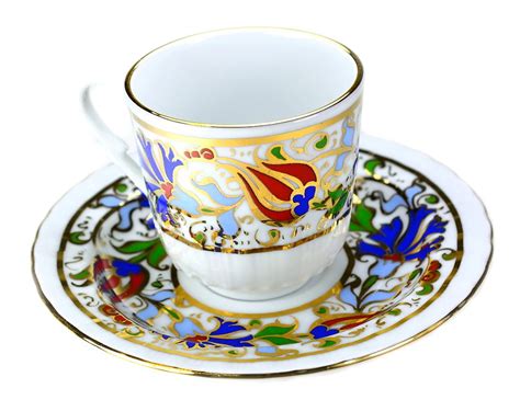 Amazon Com Turkish Porcelain Coffee Cup Coffee Cup With Saucer