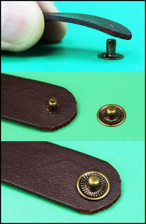 How To Add A Snaps To Leather Step By Step Tutorial Diy Crafts
