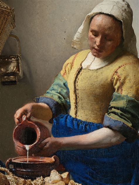 Except for the stream of milk, everything else is still. File:Johannes Vermeer - Het melkmeisje - Google Art ...