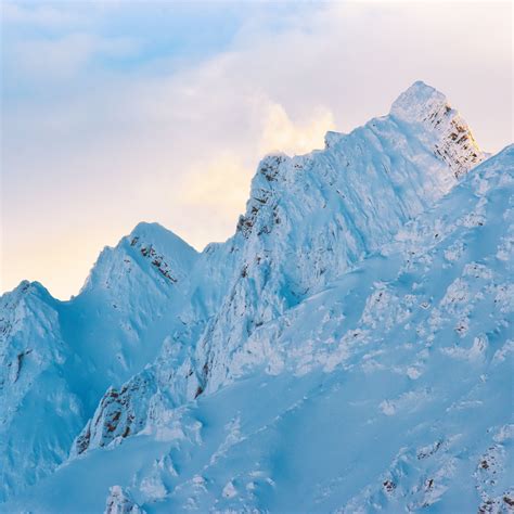 Download Wallpaper 2248x2248 Glacier Mountain Snowy Peaks Nature