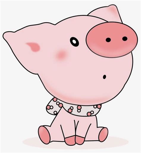 Piglet Sitting With Scarf Pig Cartoon Pig Pictures Pig Art
