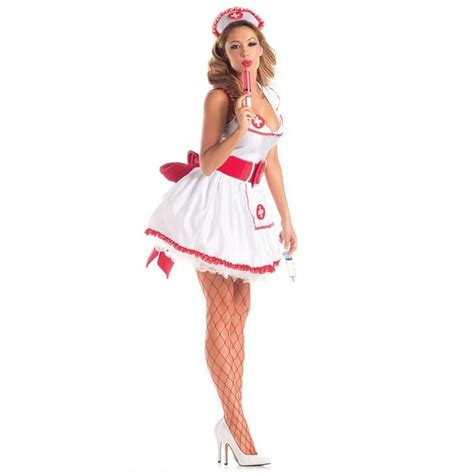 Halloween Role Playing Dress In Sex Nurse Lingerie Dress Sexy Underwear Costumes Dress One Size