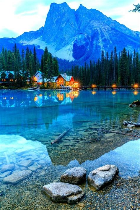 Emerald Lake In Yoho National Park British Columbia Canada