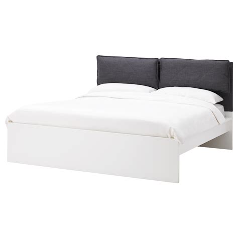 Resistente e pratico, è dotato di comodi e pratici ganci, che ne agevolano il fissaggio alla rete del letto. Copri Testiera Letto Con Lacci - Mandal struttura letto con testiera, betulla, bianco, 160x202 ...