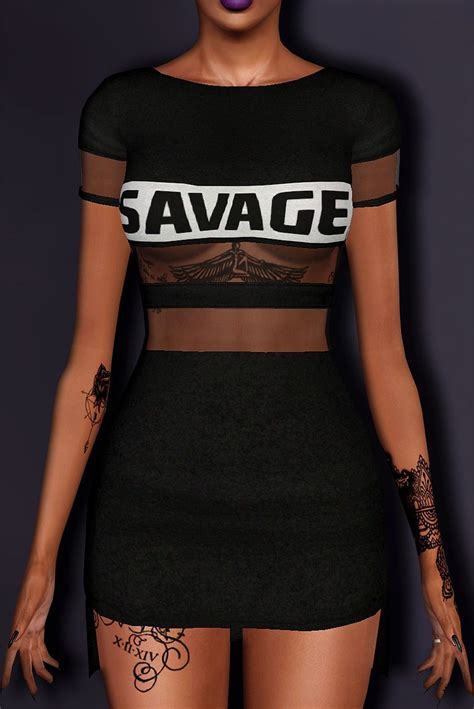 I Love This Cute Dress By Santosfashionsims Sweet Savage