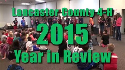 Lancaster County 4 H 2015 Year In Review Youtube