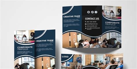 Download Tri Folded Brochure Corporate Identity Template Фирменный стиль на тему графика