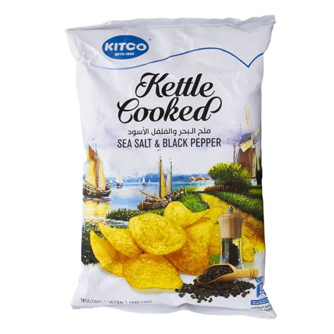 Kitco Kettle Cooked Potato Chips Salt And Black Pepper 150g Online At