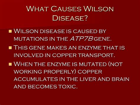 Genetic Testing For Wilson Disease Melissa Dempsey Ms