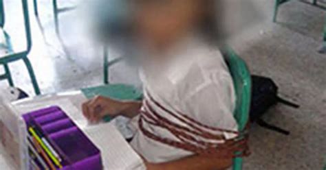 Schoolgirl 6 Tied To Chair In Classroom After Teacher Given