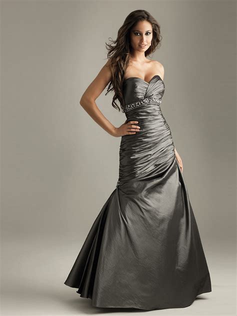 Evening is a term used to describe the time around sunset. Taffeta Gown | DressedUpGirl.com