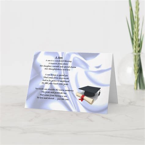 Graduation Son Poem Card Zazzle