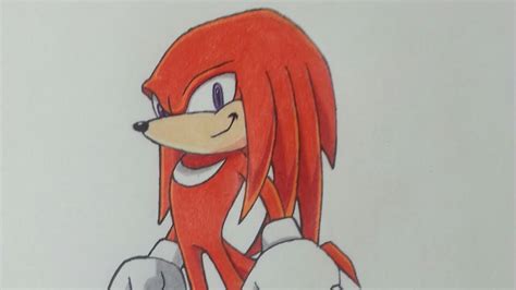 How To Draw Knuckles Speed Drawing Youtube