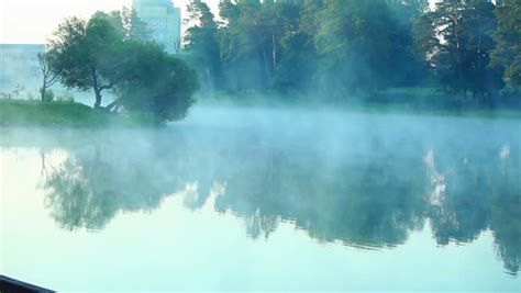 Misty Dawn Over The Watermist Stock Footage Video 100 Royalty Free