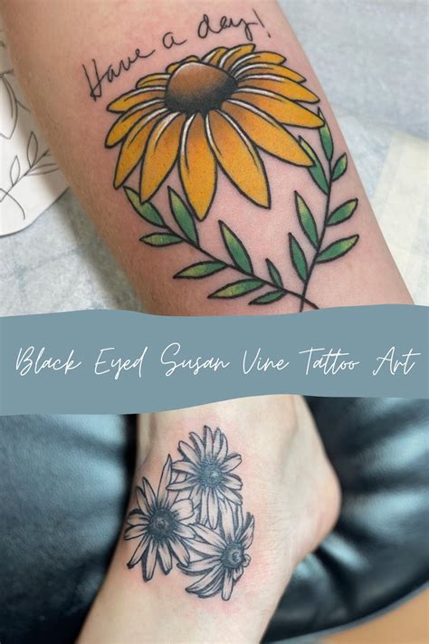 59 Black Eyed Susan Tattoo Ideas And Designs Tattoo Glee