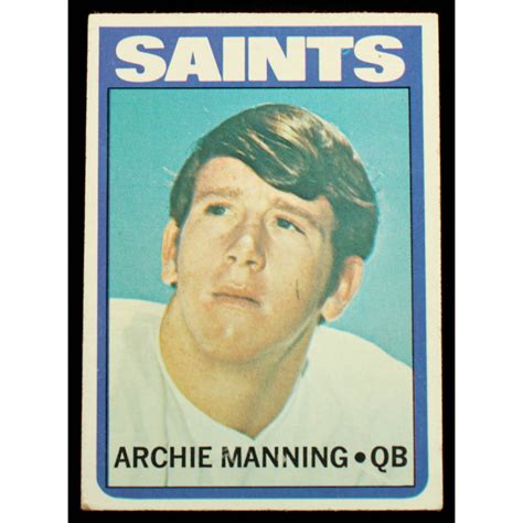 Archie Manning 1972 Topps 55 Rc Pristine Auction