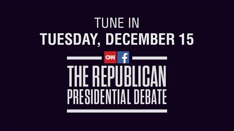 Republican Debate Schedule Cnns Gop Debate Cnnpolitics