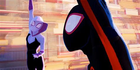Across The Spider Verse Promo Teases Gwen And Miles Lethal Romance
