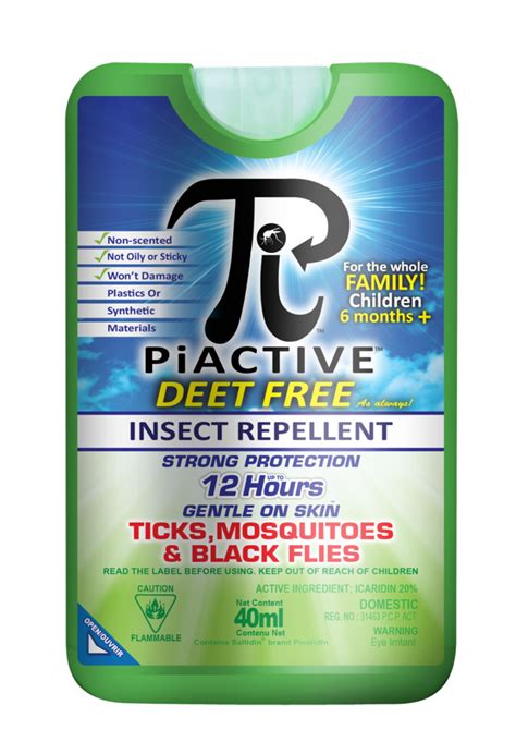 Mosquito Shield Piactive 12 Hour Deet Free Pump Mosquitoinsect