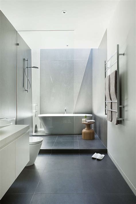 Bathroom Tile Idea Use Large Tiles On The Floor And Walls 18 Pictures