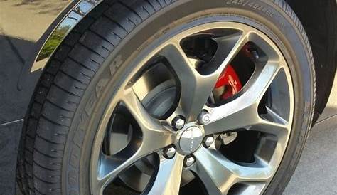 Driver side front brake caliper painted red | Dodge Challenger Forum
