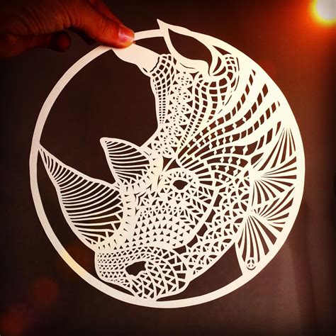 Gorgeous Paper Cut Outs And Contrasts Them With The Sky Background