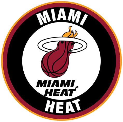 Miami Heat Circle Logo Vinyl Decal Sticker 5 Sizes Sportz For Less