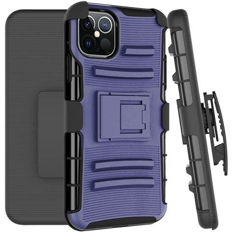 Dalux Hybrid Kickstand Holster Phone Case Compatible With Iphone 12