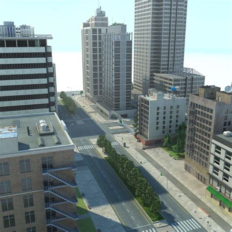 3d City Cityscape Model