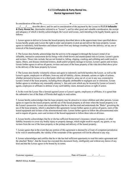 Different screening options offer different there are many legal reasons that a landlord may choose to deny a rental application. Bounce House Rental Contracts - Fill Online, Printable ...