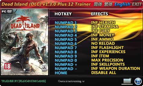 Dead Island Trainer 12 130 Bloodbath Arena Dlc Fling